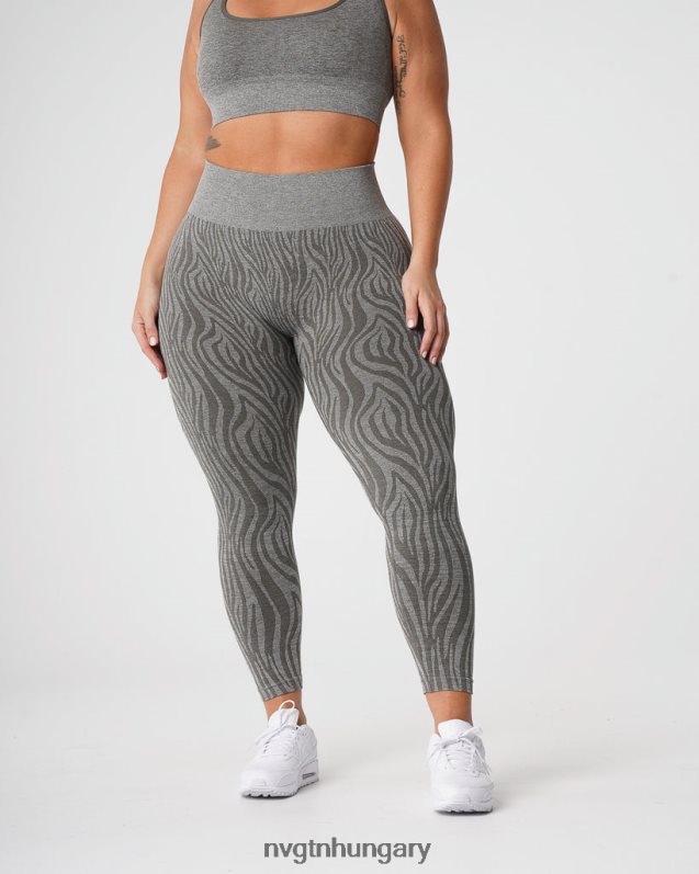 nők fitnesz B8T0BH687 NVGTN khaki zöld zebra varrat nélküli leggings