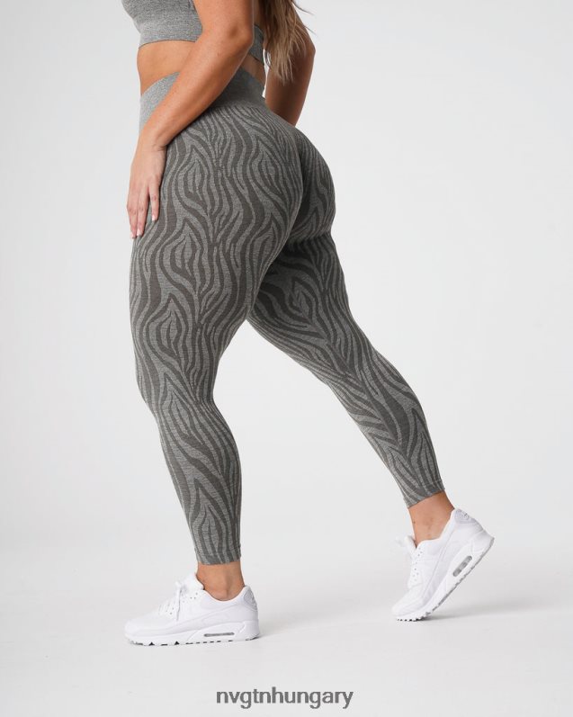 nők fitnesz B8T0BH687 NVGTN khaki zöld zebra varrat nélküli leggings