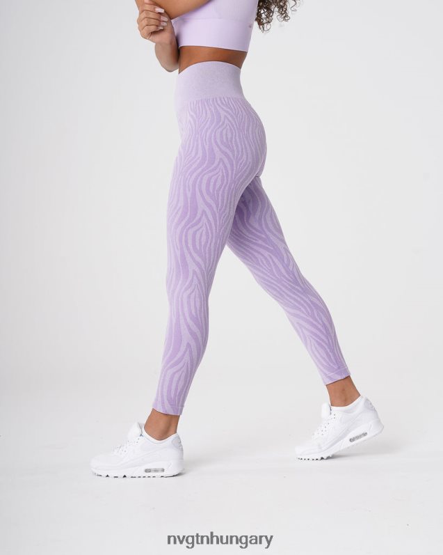 nők fitnesz B8T0BH690 NVGTN halványlila zebra varrat nélküli leggings