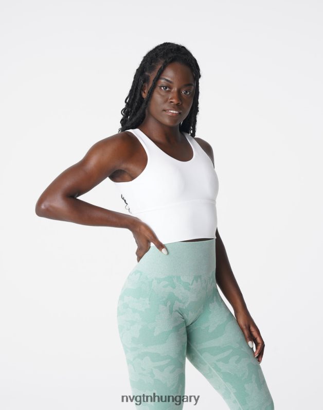 nők fitnesz B8T0BH103 NVGTN fehér essence melltartó