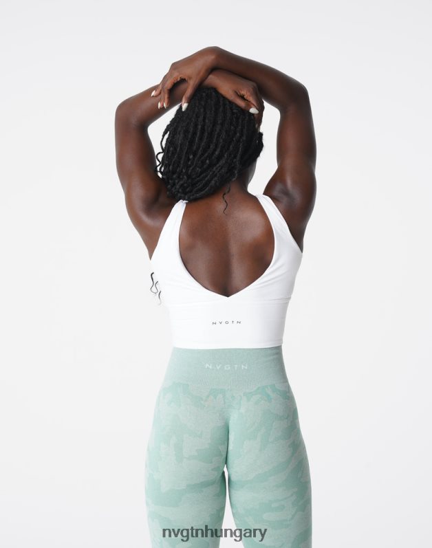 nők fitnesz B8T0BH103 NVGTN fehér essence melltartó