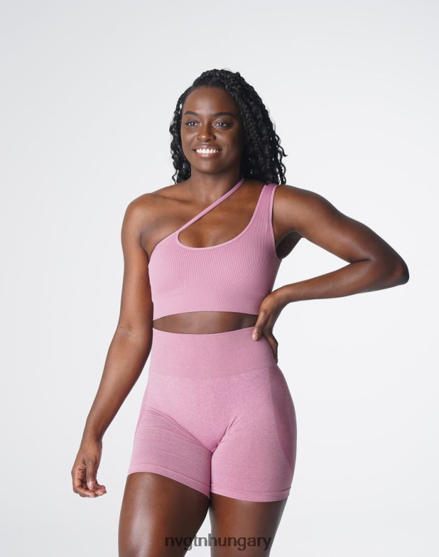 nők fitnesz B8T0BH126 NVGTN pasztell rózsaszín áramvonalas varrat nélküli melltartó