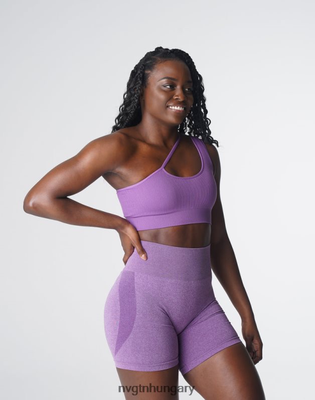 nők fitnesz B8T0BH127 NVGTN ibolya áramvonalas varrat nélküli melltartó