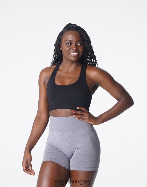 nők fitnesz B8T0BH128 NVGTN fekete túlfeszültség varrat nélküli melltartó