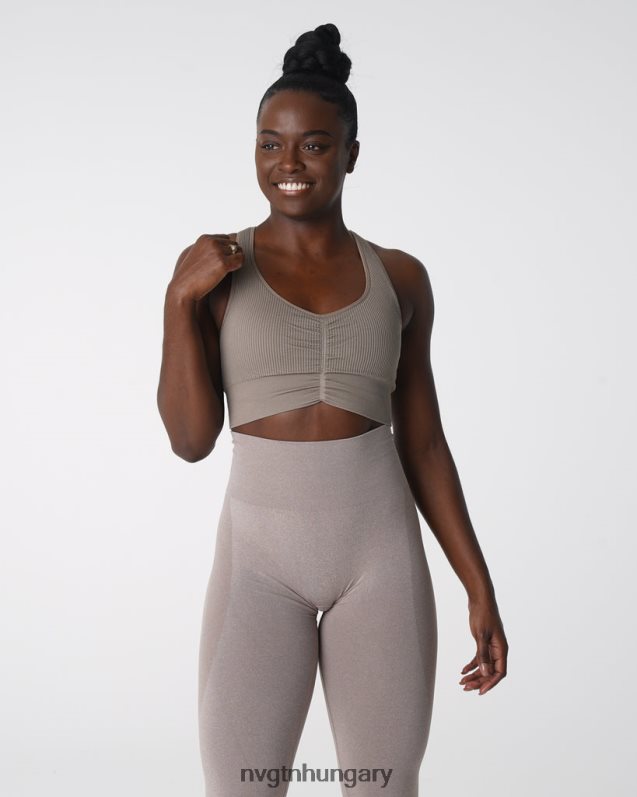 nők fitnesz B8T0BH157 NVGTN tópszín összehúzott varrat nélküli melltartó