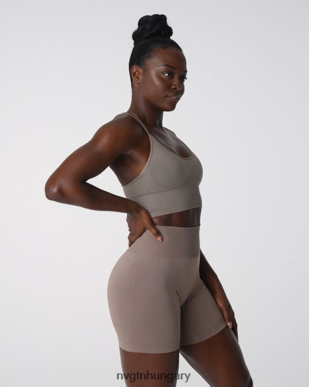 nők fitnesz B8T0BH164 NVGTN tópszín virágzik varrat nélküli melltartó