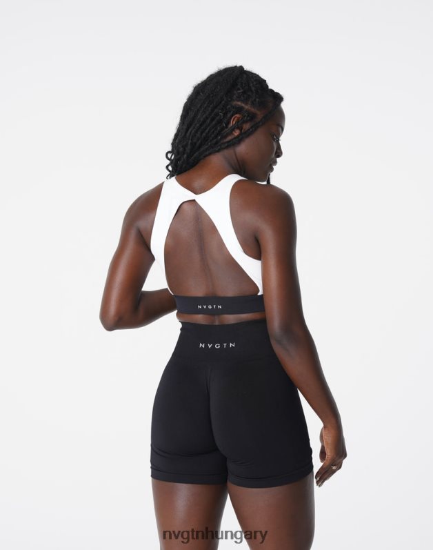 nők fitnesz B8T0BH174 NVGTN fehér agility melltartó