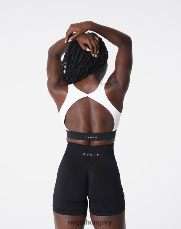 nők fitnesz B8T0BH174 NVGTN fehér agility melltartó