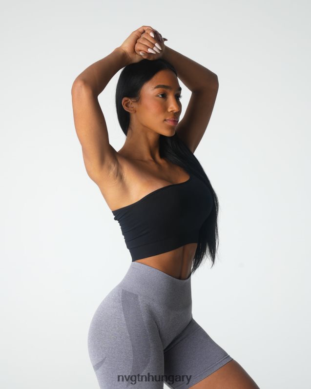nők fitnesz B8T0BH17 NVGTN fekete szenvedély zökkenőmentes melltartó