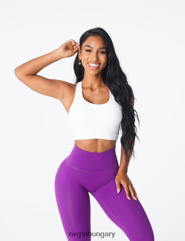 nők fitnesz B8T0BH188 NVGTN fehér trió melltartó