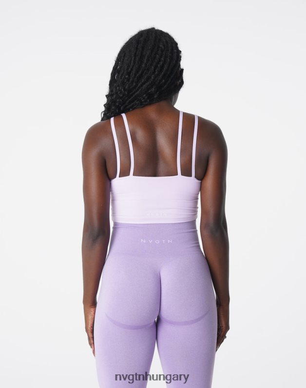 nők fitnesz B8T0BH192 NVGTN levendula poise melltartó felső