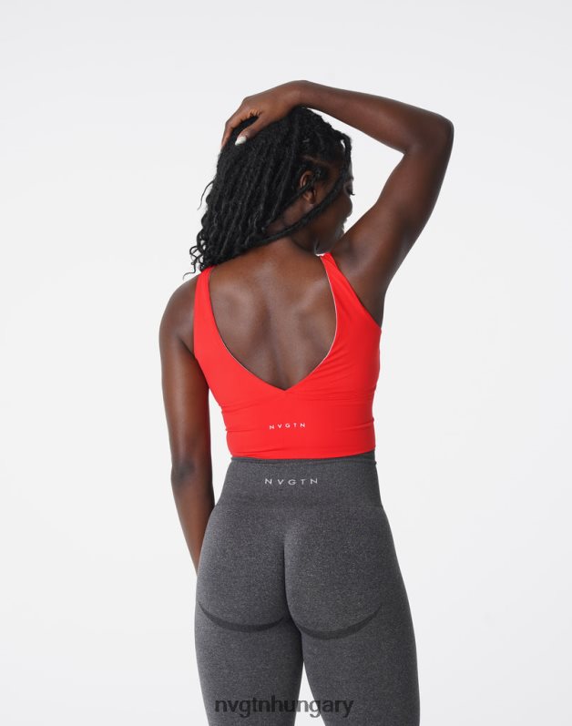 nők fitnesz B8T0BH193 NVGTN skarlátvörös essence melltartó