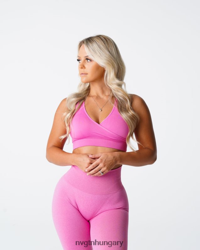 nők fitnesz B8T0BH200 NVGTN rágógumi rózsaszín üldözés varrat nélküli melltartó