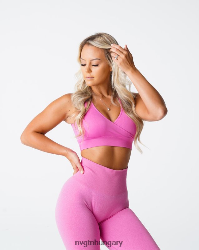 nők fitnesz B8T0BH200 NVGTN rágógumi rózsaszín üldözés varrat nélküli melltartó