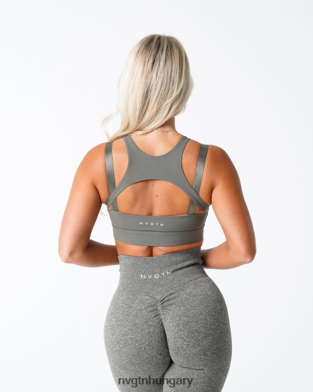nők fitnesz B8T0BH210 NVGTN khaki zöld csúcs melltartó