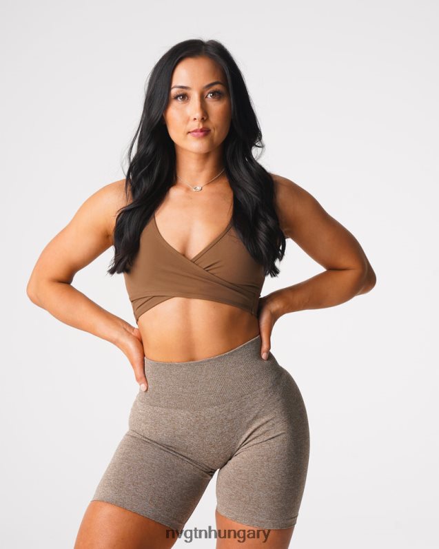 nők fitnesz B8T0BH212 NVGTN mohaachát ragyogó melltartó