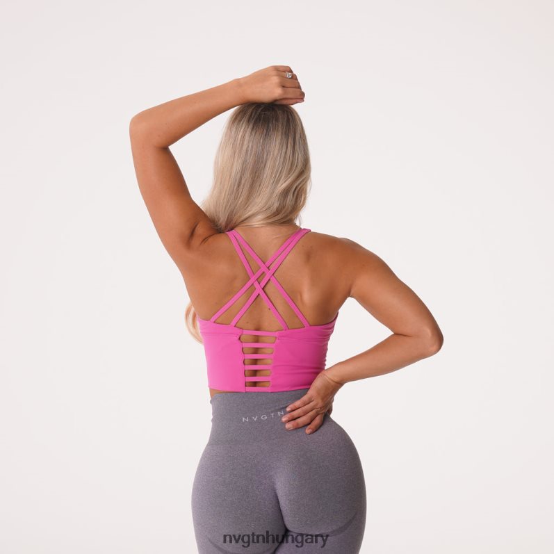 nők fitnesz B8T0BH222 NVGTN cseresznyevirág mátrix melltartó felső