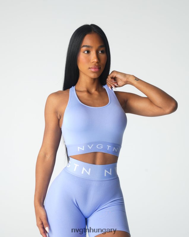 nők fitnesz B8T0BH24 NVGTN télizöld örökölt varrat nélküli sport melltartó