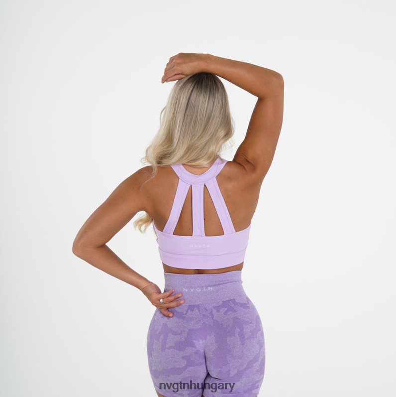nők fitnesz B8T0BH253 NVGTN levendula trió melltartó
