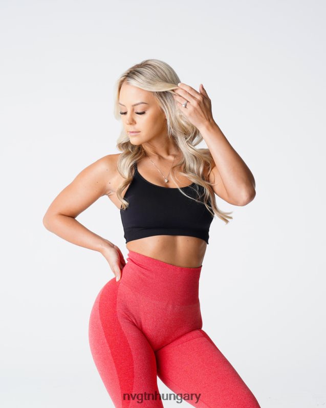 nők fitnesz B8T0BH25 NVGTN fekete legyőzhetetlen varrat nélküli melltartó