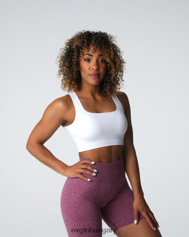 nők fitnesz B8T0BH2 NVGTN fehér felhatalmazza a varrat nélküli melltartót