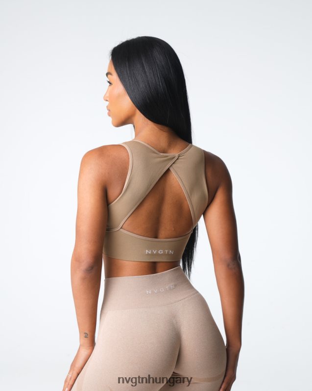 nők fitnesz B8T0BH3 NVGTN bézs felhatalmazza a varrat nélküli melltartót