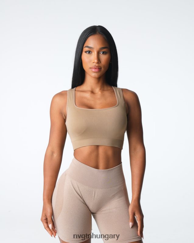 nők fitnesz B8T0BH3 NVGTN bézs felhatalmazza a varrat nélküli melltartót