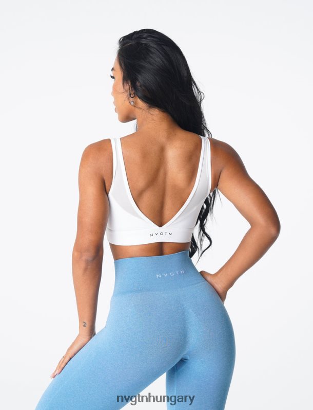 nők fitnesz B8T0BH47 NVGTN fehér álom melltartó