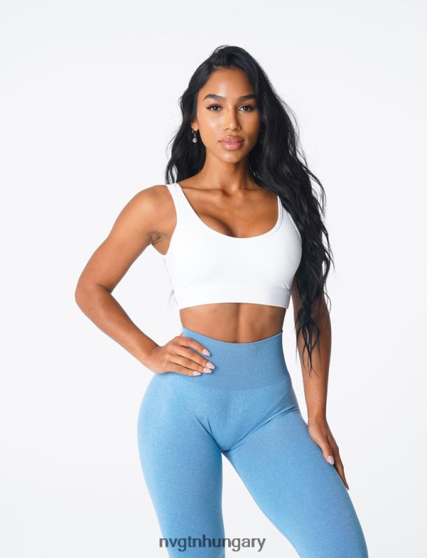 nők fitnesz B8T0BH47 NVGTN fehér álom melltartó