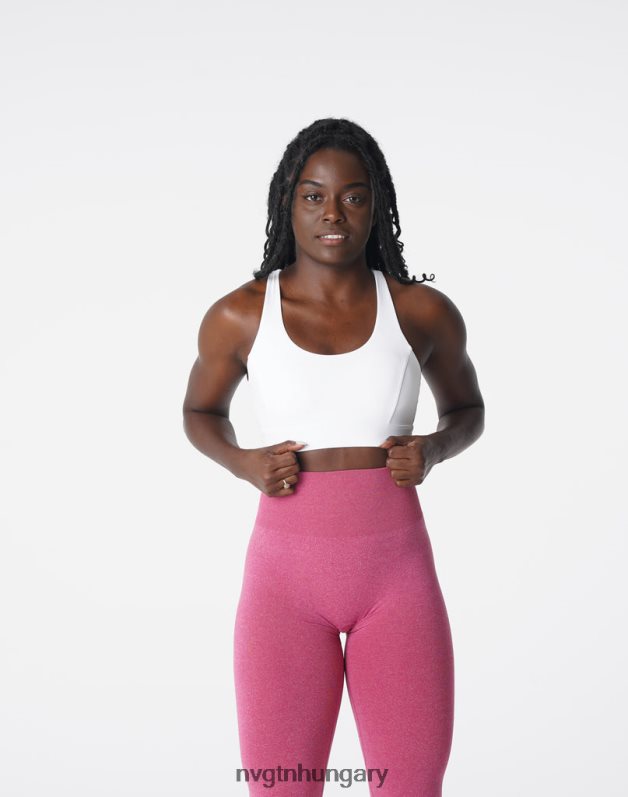nők fitnesz B8T0BH51 NVGTN fehér felfedő melltartó