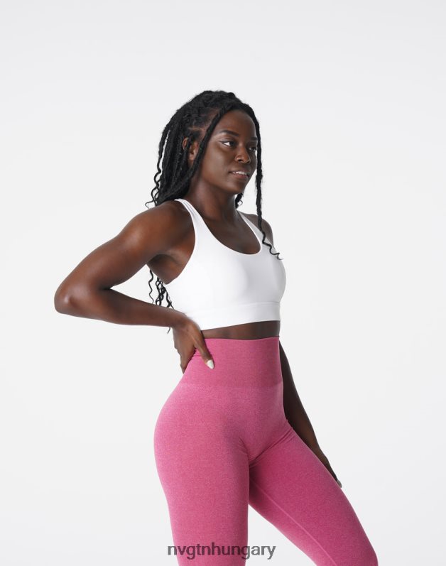 nők fitnesz B8T0BH51 NVGTN fehér felfedő melltartó