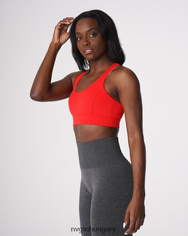 nők fitnesz B8T0BH53 NVGTN skarlátvörös felfedő melltartó