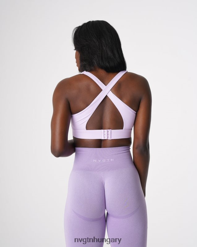 nők fitnesz B8T0BH54 NVGTN levendula felfedő melltartó