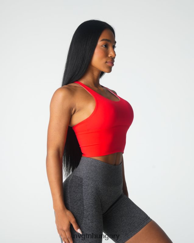 nők fitnesz B8T0BH86 NVGTN skarlátvörös mátrix melltartó felső