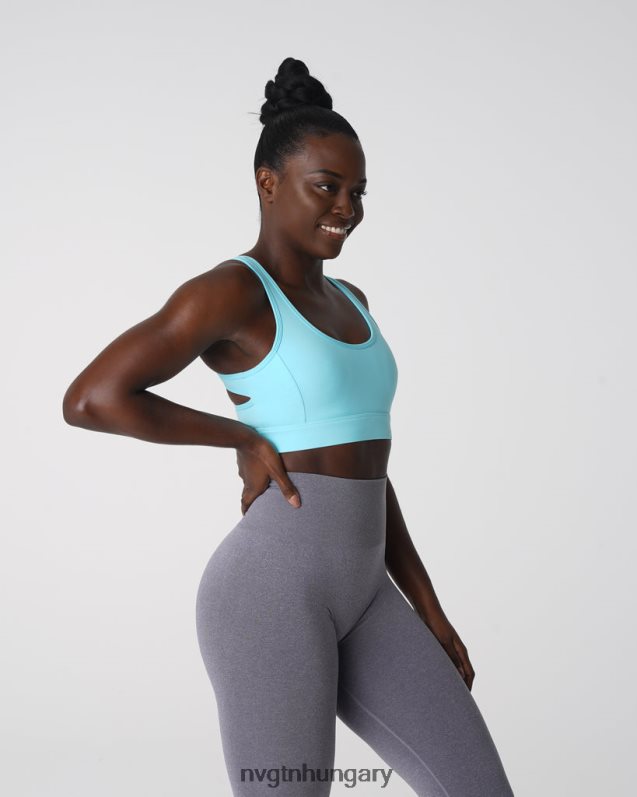 nők fitnesz B8T0BH97 NVGTN capri kék csábító melltartó