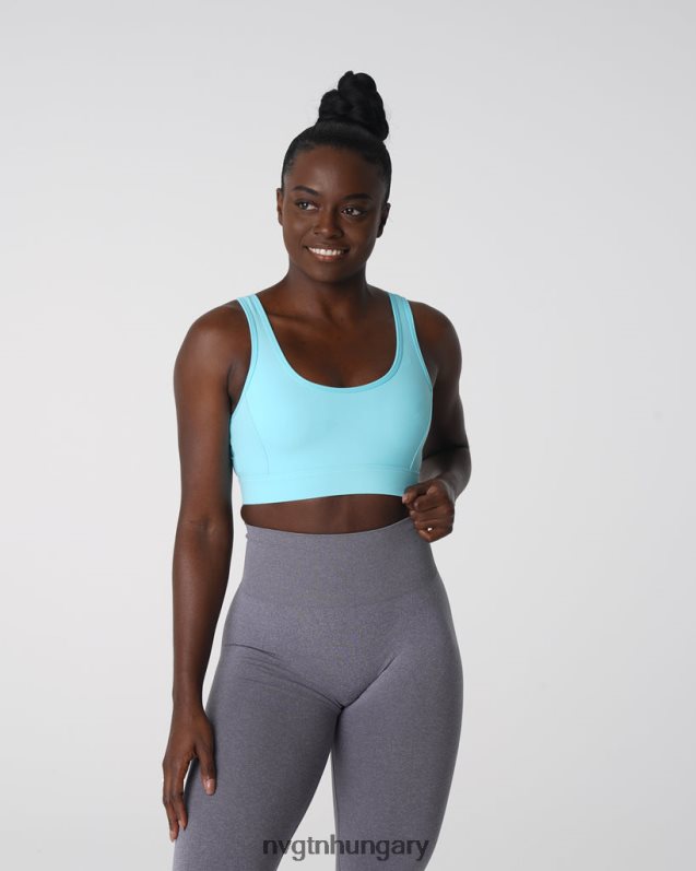nők fitnesz B8T0BH97 NVGTN capri kék csábító melltartó