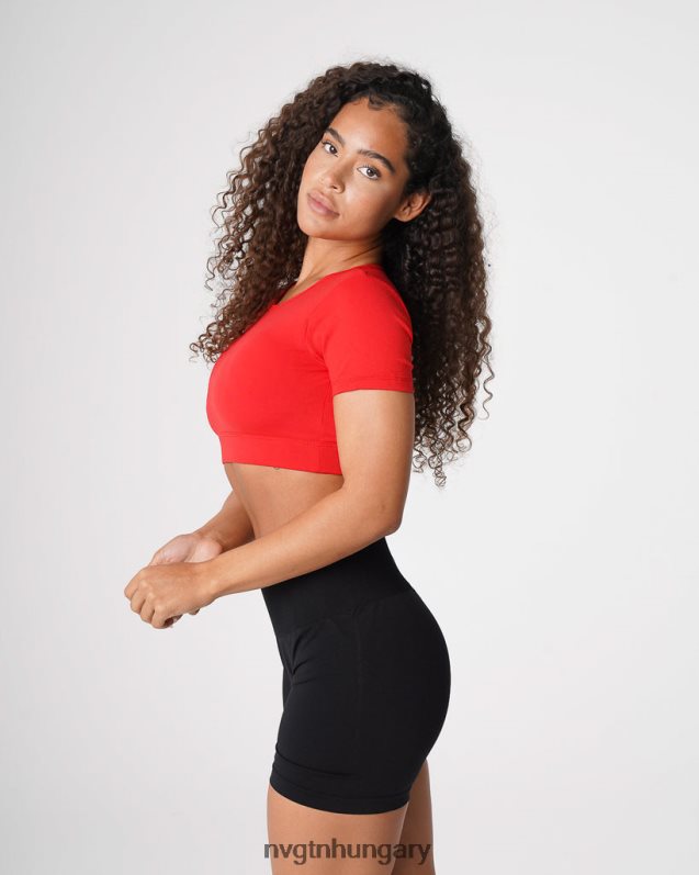 nők fitnesz B8T0BH224 NVGTN skarlátvörös nyitott hátú póló