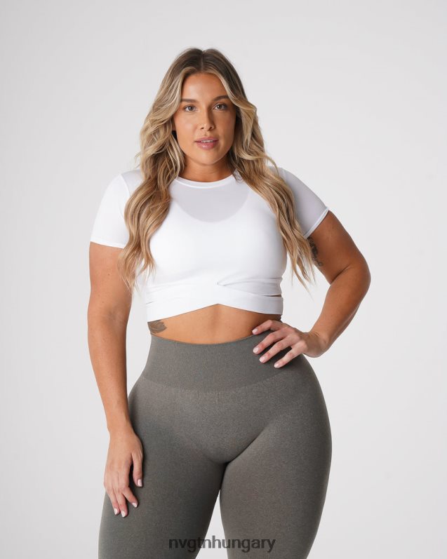 nők fitnesz B8T0BH247 NVGTN fehér crossbody póló