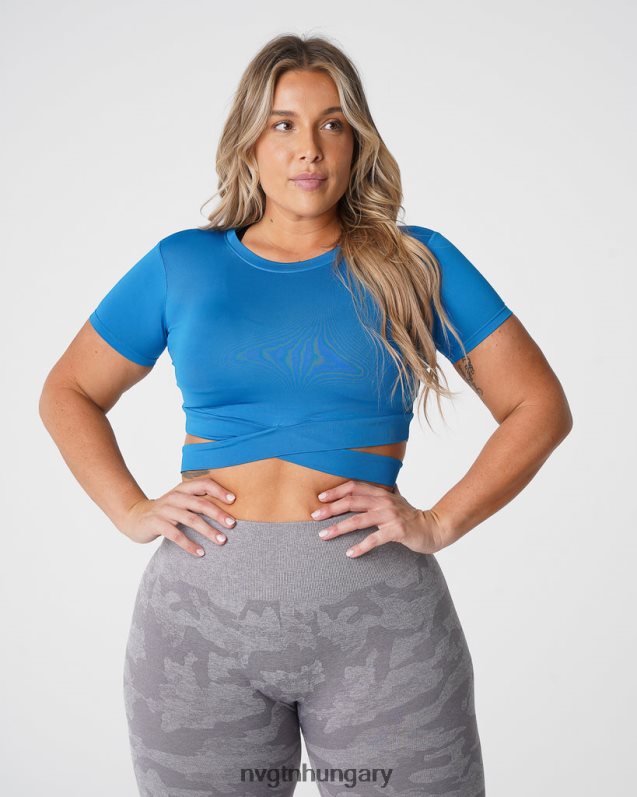 nők fitnesz B8T0BH248 NVGTN kobalt crossbody póló