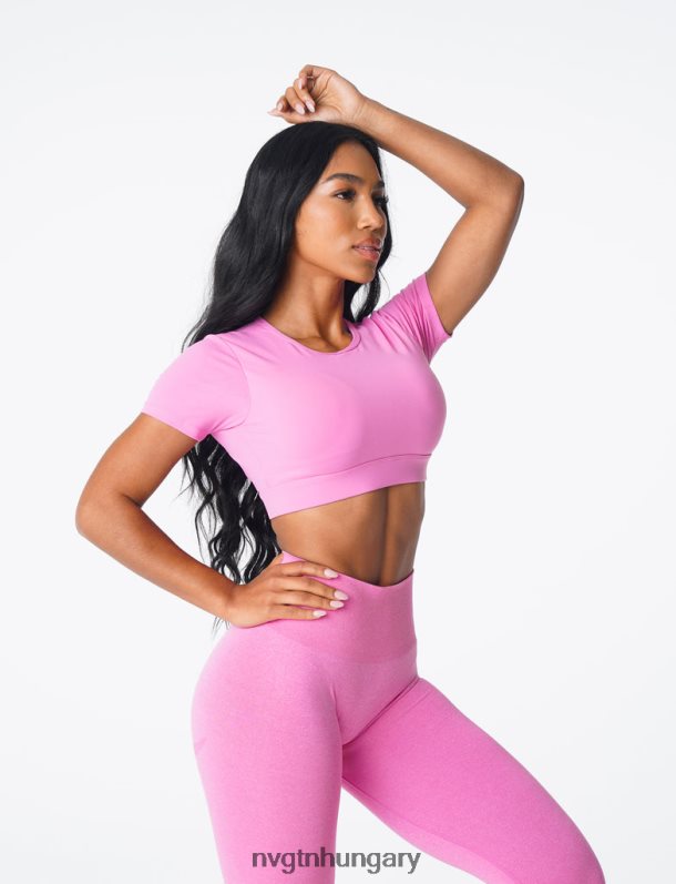 nők fitnesz B8T0BH79 NVGTN rágógumi rózsaszín nyitott hátú póló