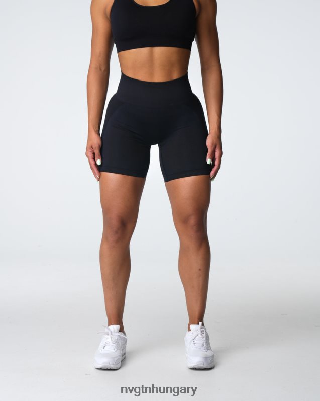 nők fitnesz B8T0BH316 NVGTN fekete contour 2.0 varrat nélküli rövidnadrág