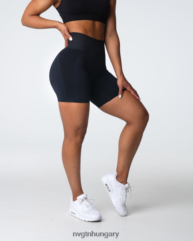 nők fitnesz B8T0BH316 NVGTN fekete contour 2.0 varrat nélküli rövidnadrág