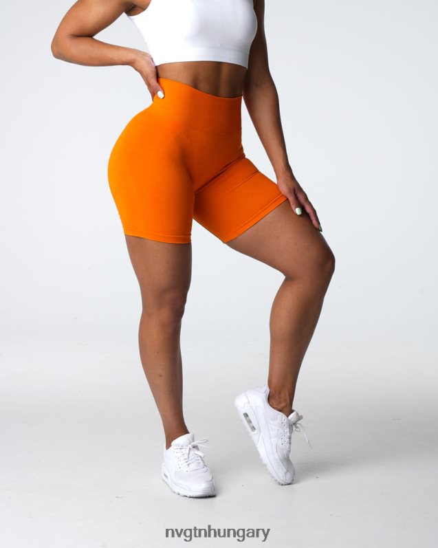nők fitnesz B8T0BH318 NVGTN mandarin contour 2.0 varrat nélküli rövidnadrág