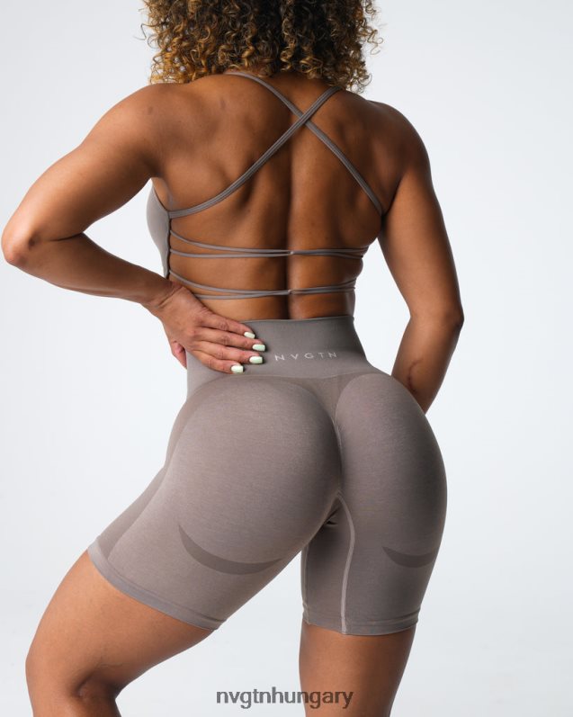 nők fitnesz B8T0BH320 NVGTN tópszín contour 2.0 varrat nélküli rövidnadrág