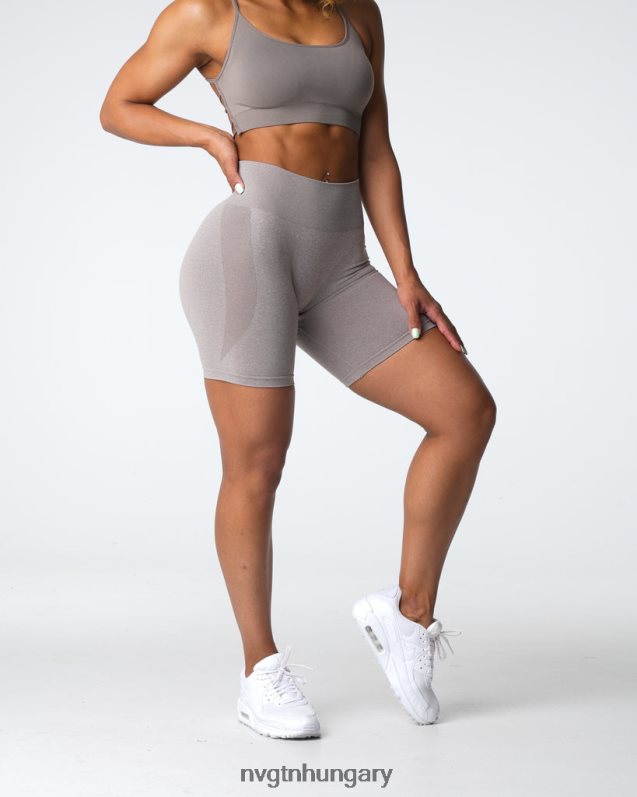 nők fitnesz B8T0BH324 NVGTN tópszín kontúr varrat nélküli rövidnadrág