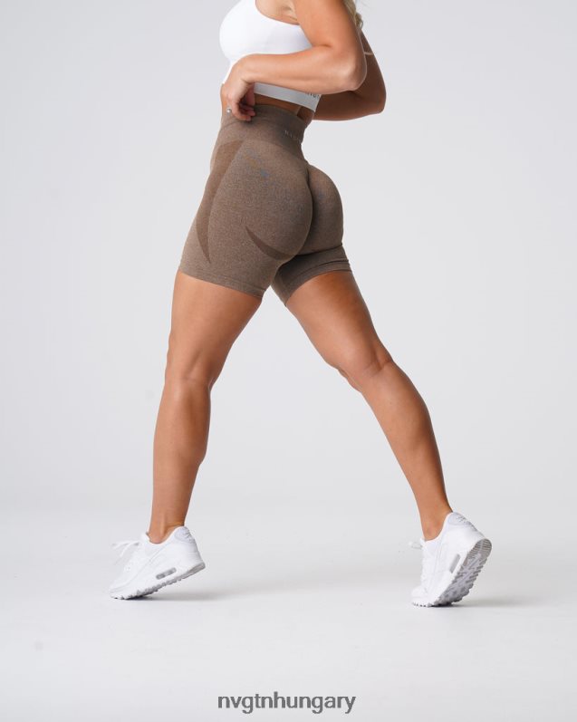 nők fitnesz B8T0BH346 NVGTN mohaachát kontúr varrat nélküli rövidnadrág