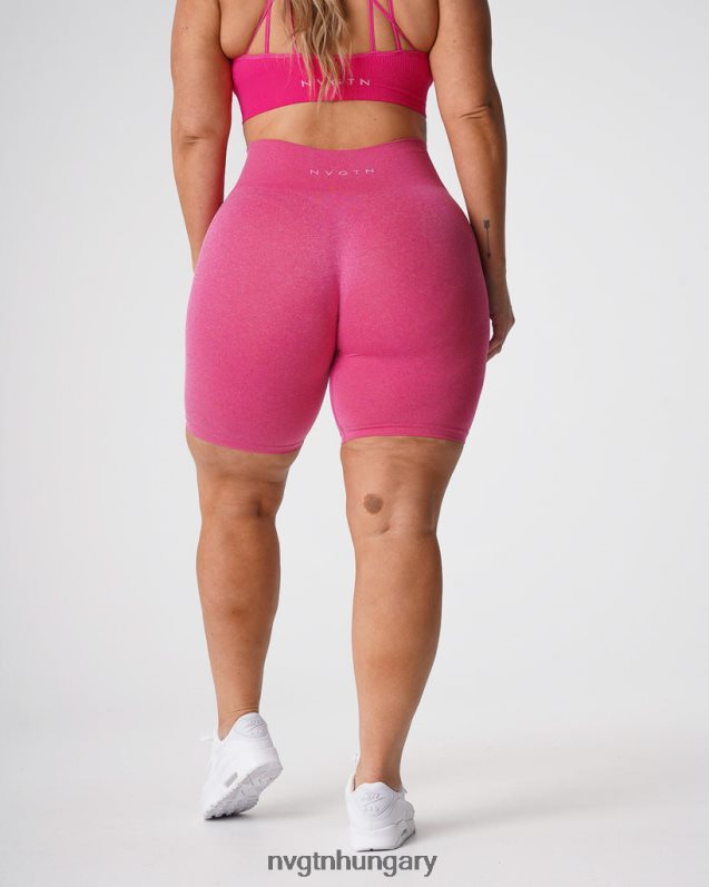 nők fitnesz B8T0BH369 NVGTN fukszia Pro varrat nélküli rövidnadrág
