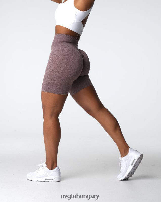 nők fitnesz B8T0BH411 NVGTN kakaó scrunch varrat nélküli rövidnadrág