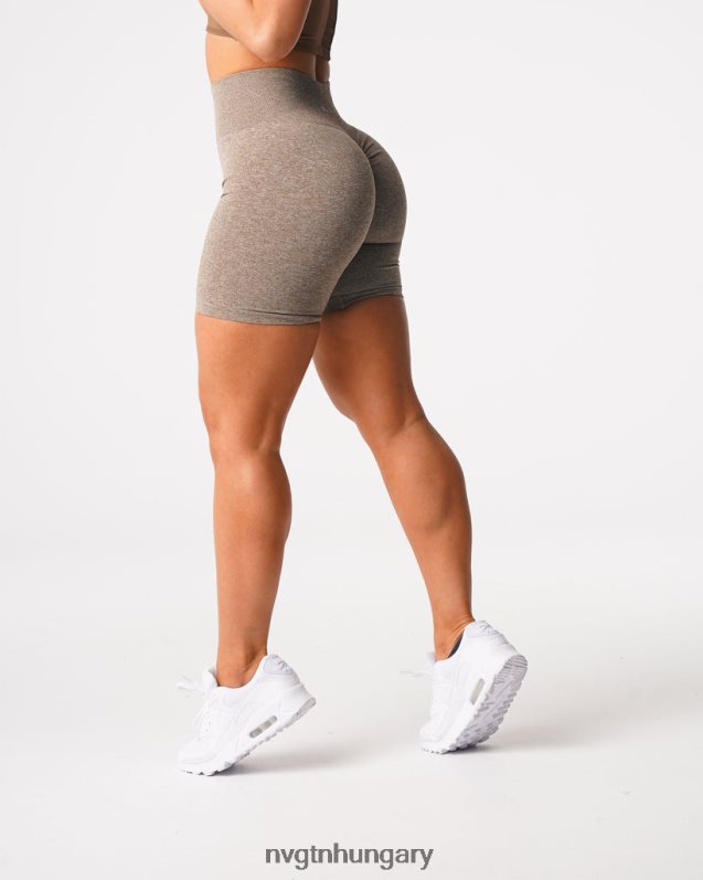 nők fitnesz B8T0BH418 NVGTN mohaachát scrunch varrat nélküli rövidnadrág
