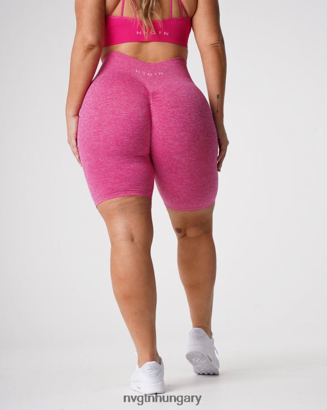 nők fitnesz B8T0BH427 NVGTN fukszia scrunch varrat nélküli rövidnadrág